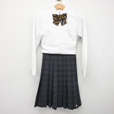【中古】大阪府 門真なみはや高等学校 女子制服 3点 (シャツ・スカート) sf095459