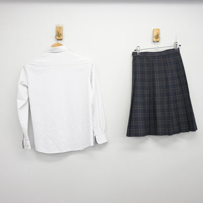 【中古】大阪府 門真なみはや高等学校 女子制服 3点 (シャツ・スカート) sf095459
