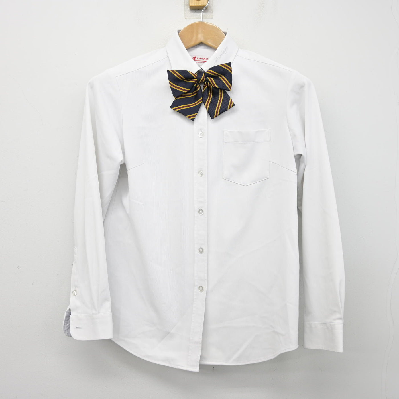 【中古】大阪府 門真なみはや高等学校 女子制服 3点 (シャツ・スカート) sf095459