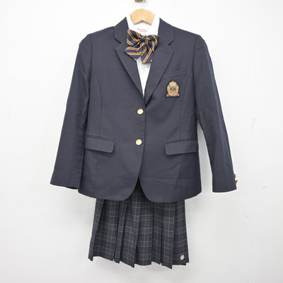 【中古】大阪府 門真なみはや高等学校 女子制服 4点 (ブレザー・シャツ・スカート) sf095460