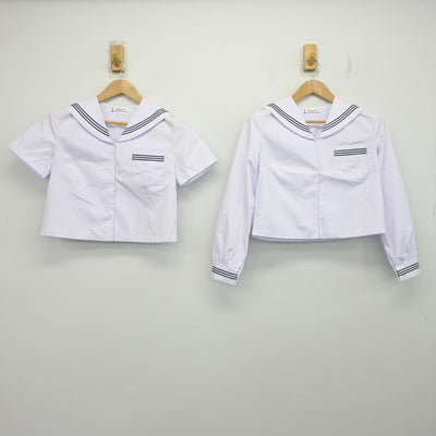 【中古】青森県 八戸市立大館中学校 女子制服 2点 (セーラー服) sf095462