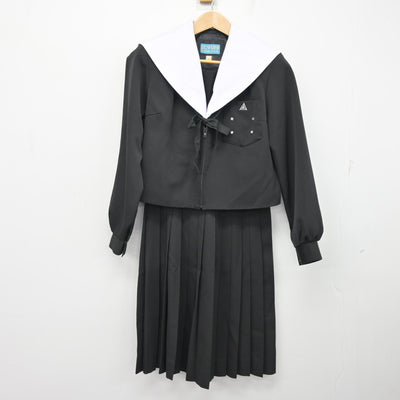 【中古】三重県 長島中学校 女子制服 3点 (セーラー服・スカート) sf095467