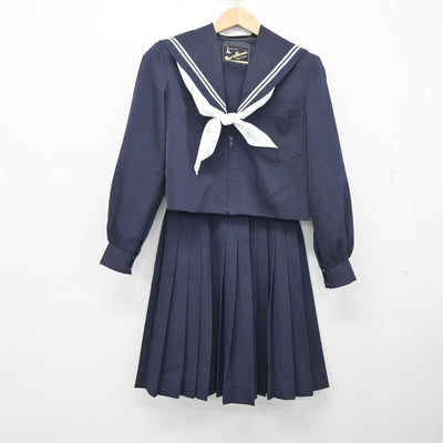 【中古】岐阜県 向陽中学校 女子制服 3点 (セーラー服・スカート) sf095473