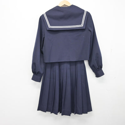 【中古】岐阜県 向陽中学校 女子制服 3点 (セーラー服・スカート) sf095473