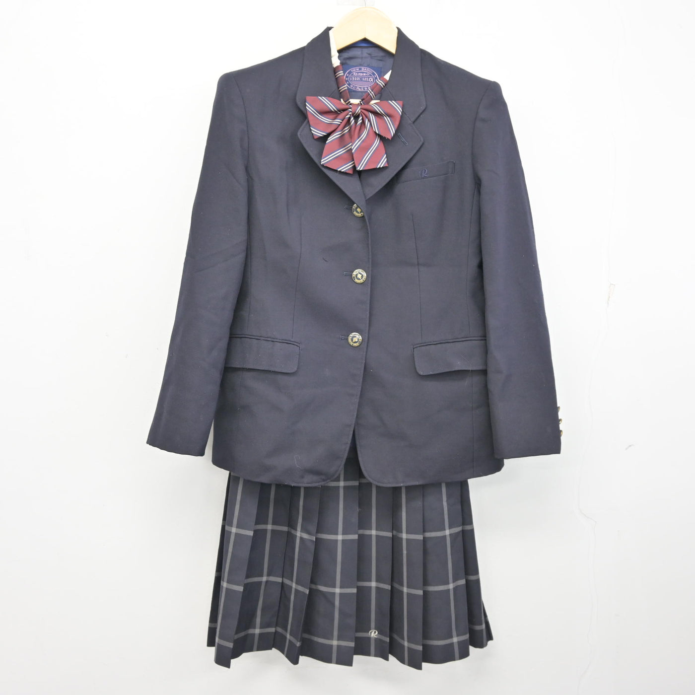 【中古】京都府 洛東高等学校/旧制服 女子制服 3点 (ブレザー・スカート) sf095533