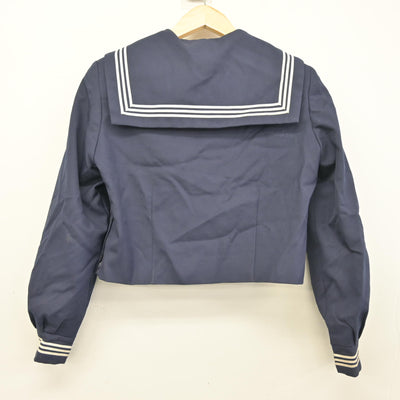 【中古】千葉県 船橋中学校 女子制服 3点 (セーラー服・ジャンパースカート) sf095539