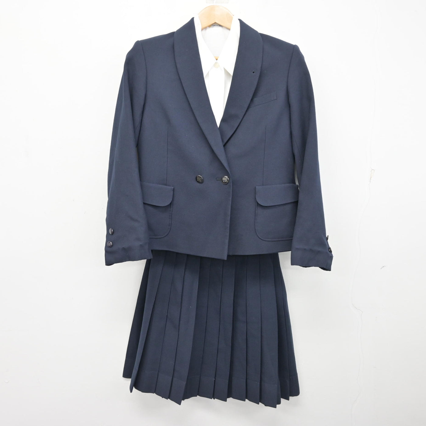 中古】香川県 丸亀高等学校 女子制服 4点 (ブレザー・ベスト