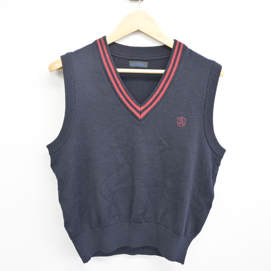 中古】千葉県 我孫子高等学校 女子制服 2点 (ニット・ニット