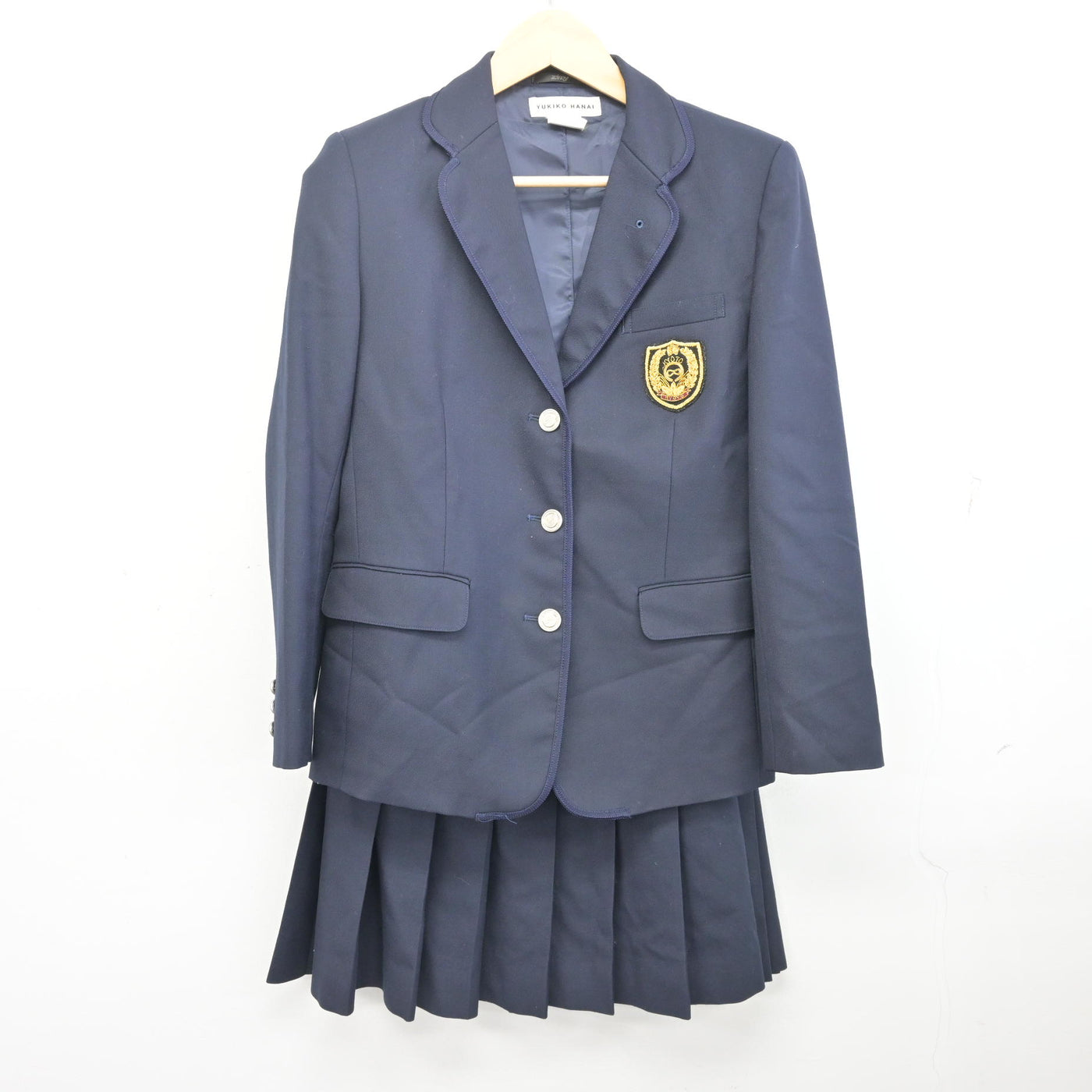 中古】京都府 京都両洋高等学校 女子制服 3点 (ブレザー・スカート 