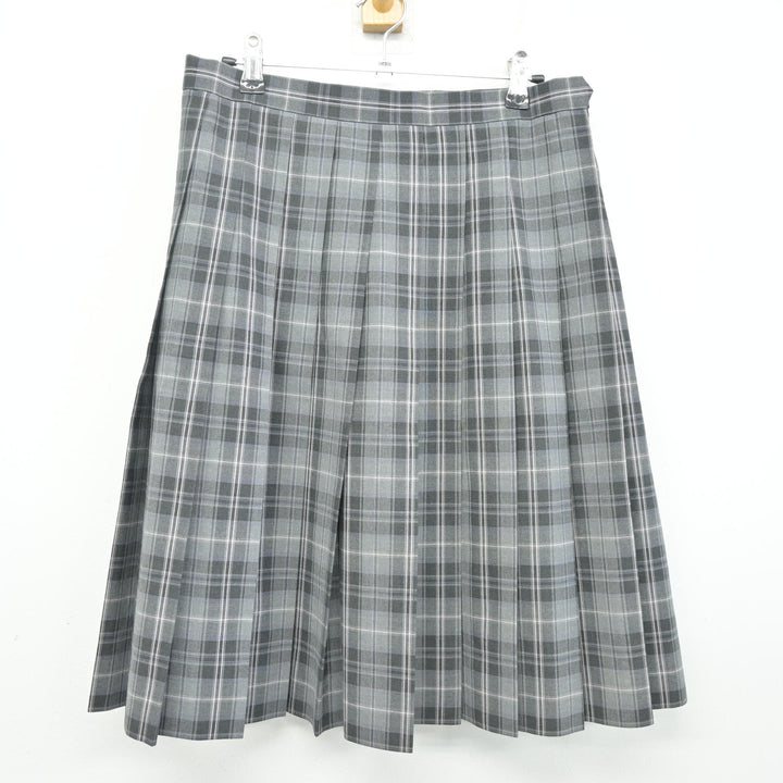 白鵬女子　スカート ブラウス ベスト 中古】神奈川県 白鵬女子高等学校 女子制服 3点 (ニットベスト