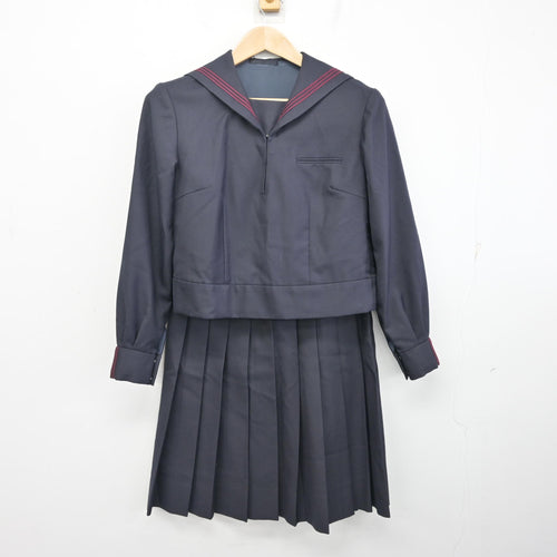中古制服】東京都 泉南中学校 女子制服 2点（セーラー服