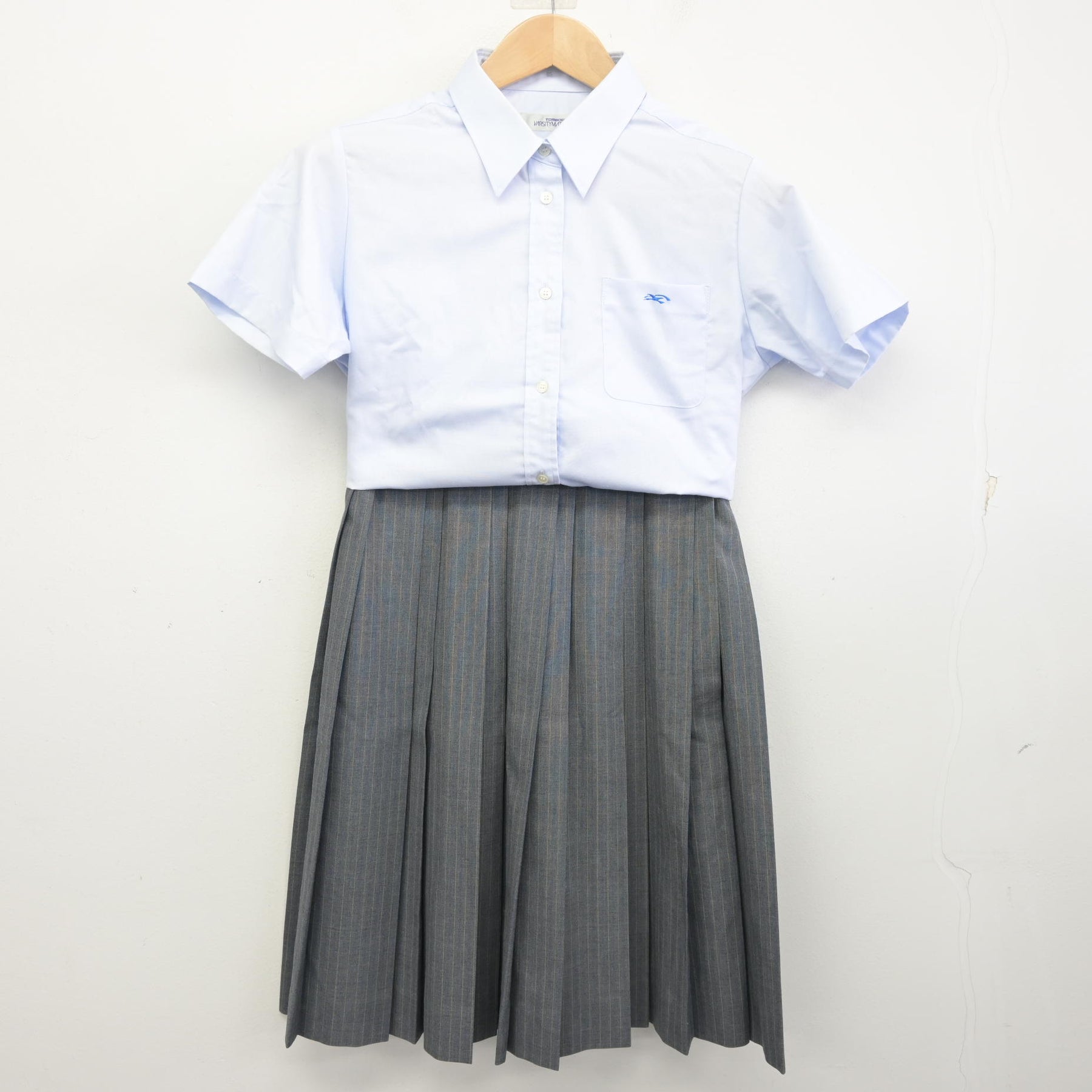 六甲アイランド高校  半袖 中古】兵庫県 六甲アイランド高等学校 女子制服 3点 (ブラウス