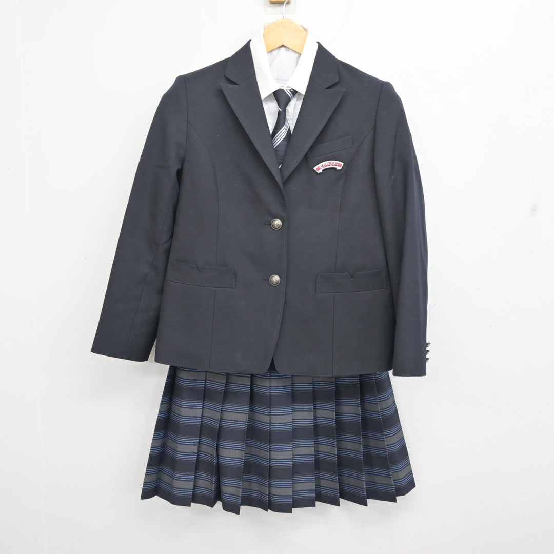 中古】大阪府 関西福祉科学大学高等学校 女子制服 5点 (ブレザー 