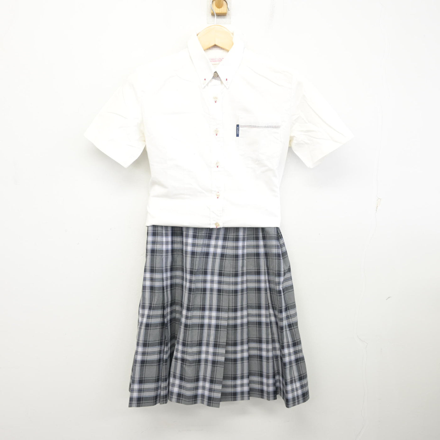 中古】神奈川県 光明学園相模原高等学校 女子制服 2点 (シャツ 