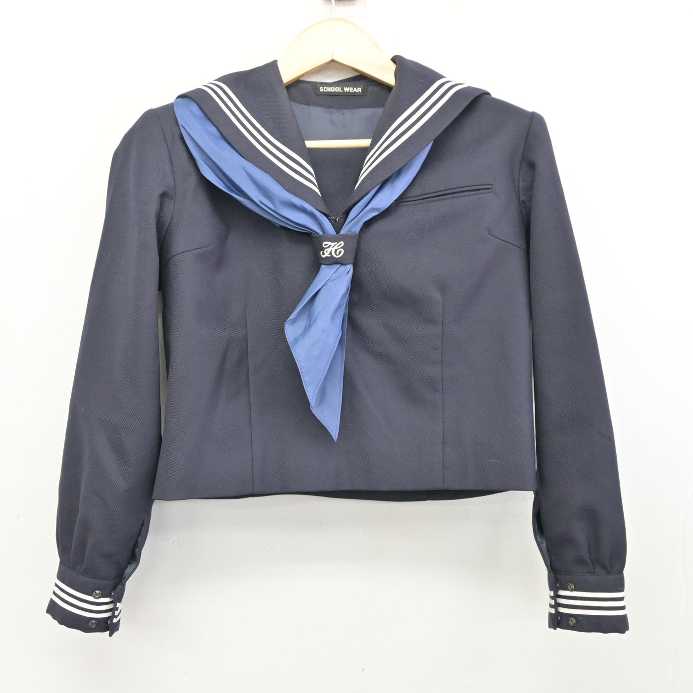 【中古】東京都 石神井南中学校 女子制服 3点 (セーラー服・ジャンパースカート) sf096136