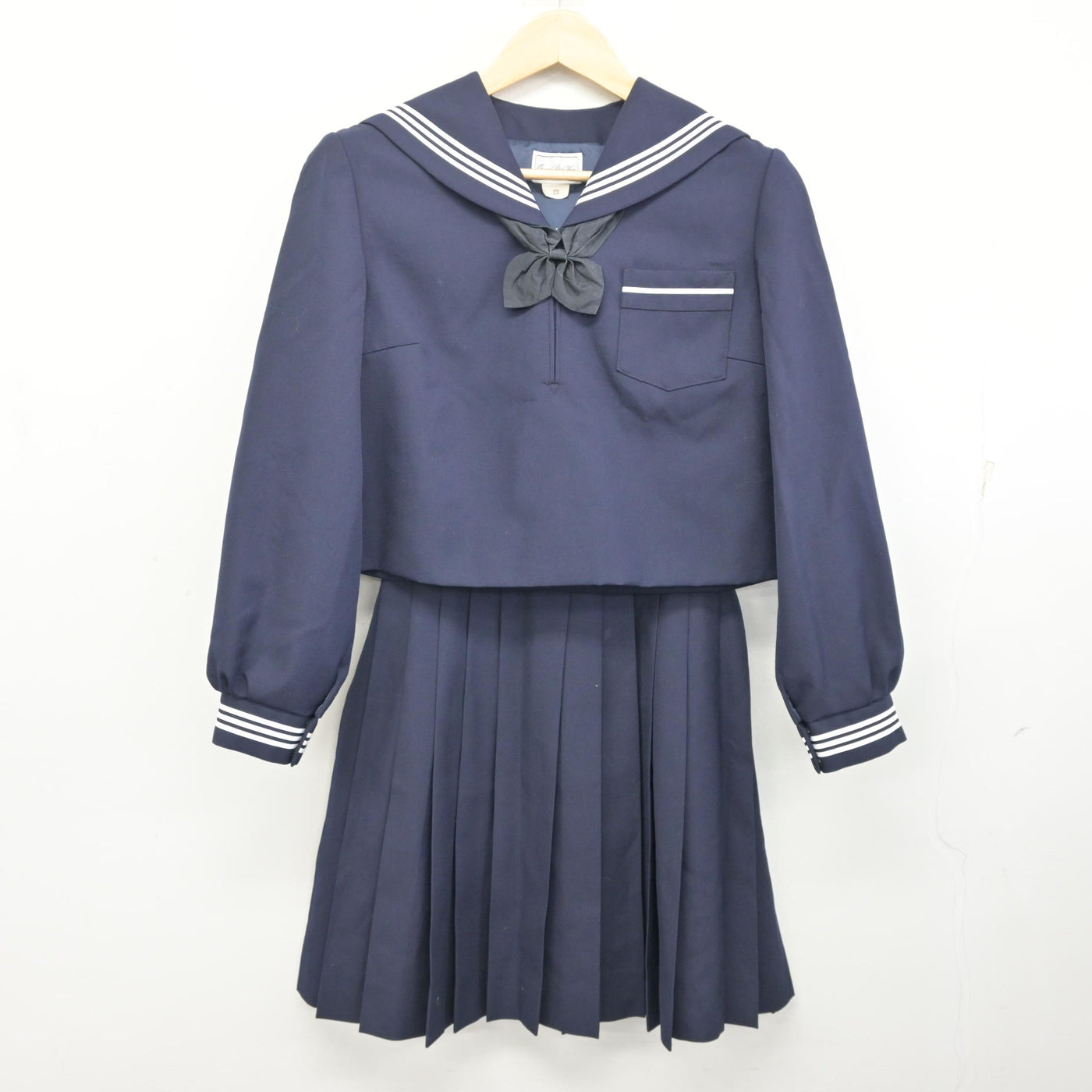 【中古】長野県 長野西高等学校 女子制服 3点 (セーラー服・スカート) sf096159