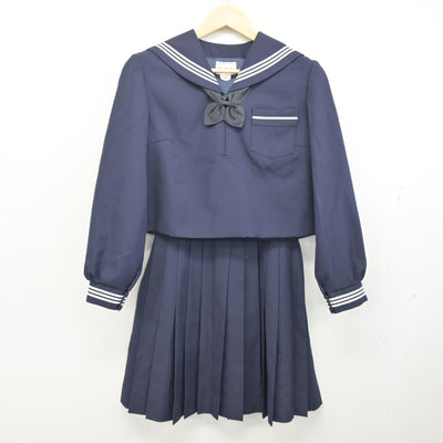 【中古】長野県 長野西高等学校 女子制服 3点 (セーラー服・スカート) sf096159