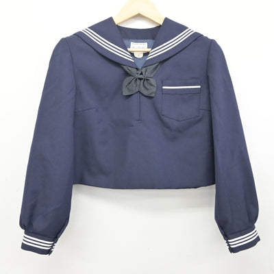 【中古】長野県 長野西高等学校 女子制服 3点 (セーラー服・スカート) sf096159