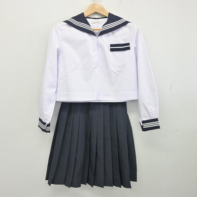 【中古】長野県 長野西高等学校 女子制服 2点 (セーラー服・スカート) sf096160
