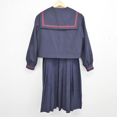 【中古】兵庫県 歌敷山中学校 女子制服 3点 (セーラー服・ジャンパースカート) sf096229