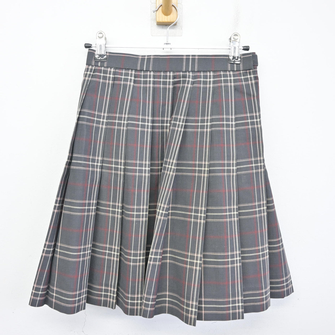 【中古】福岡県 東海大学付属福岡高等学校 女子制服 2点 (ニットベスト・スカート) sf096262