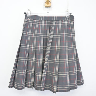 【中古】福岡県 東海大学付属福岡高等学校 女子制服 2点 (ニットベスト・スカート) sf096262