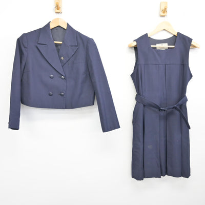 【中古】大阪府 桜塚高等学校/旧制服 女子制服 3点 (ブレザー・ジャンパースカート) sf096302