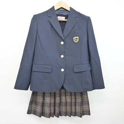 中古】東京都 足立区立第十中学校 女子制服 4点 (ブレザー・ニット
