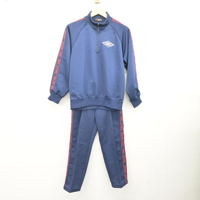 【中古】福岡県 小倉西高等学校 女子制服 2点 (ジャージ 上・ジャージ 下) sf096327