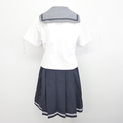 【中古】愛媛県 済美高等学校 女子制服 3点 (セーラー服・スカート) sf096346