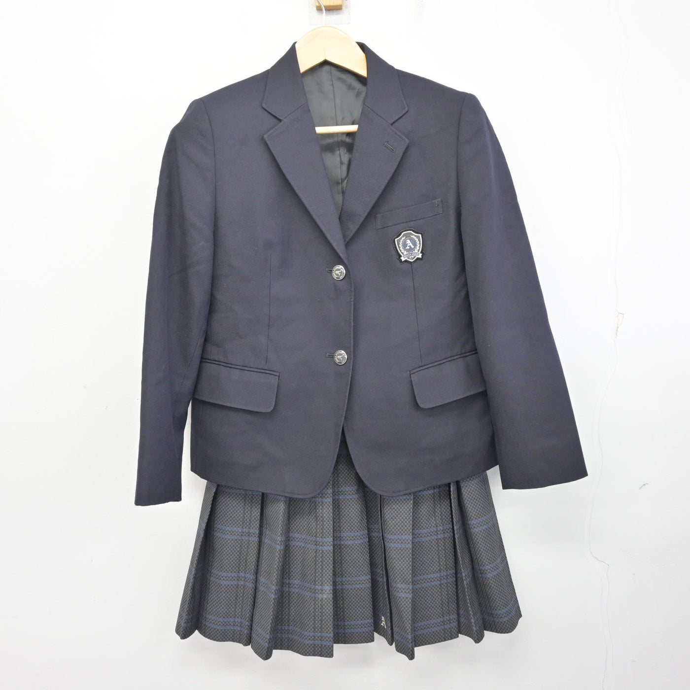 中古】大阪府 旭高等学校 女子制服 2点 (ブレザー・スカート