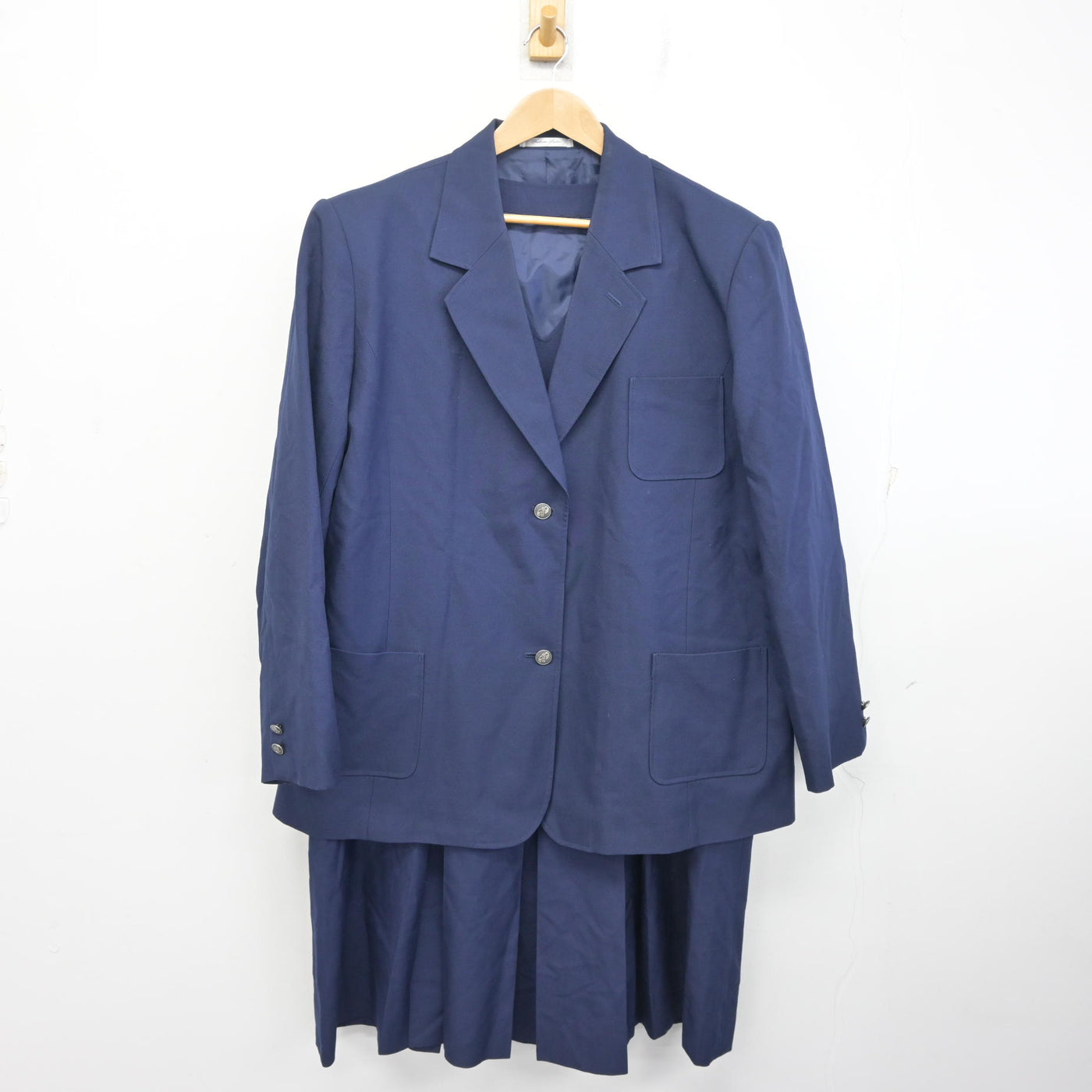 【中古】神奈川県 横内中学校 女子制服 2点 (ブレザー・ジャンパースカート) sf096406