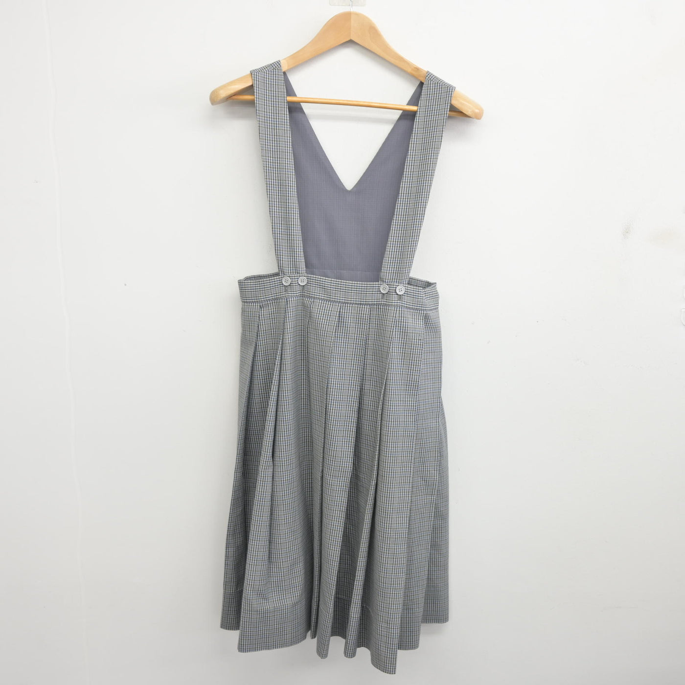 【中古】福岡県 古賀中学校/旧制服 女子制服 2点 (ブラウス・ジャンパースカート) sf096414