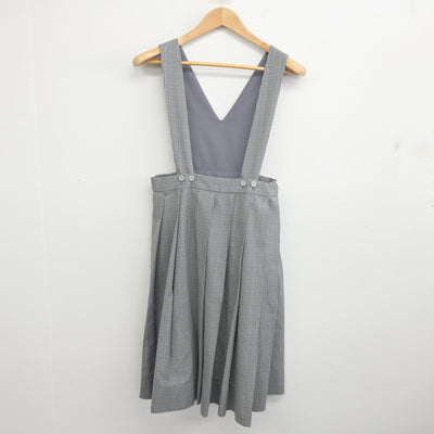 【中古】福岡県 古賀中学校/旧制服 女子制服 2点 (ブラウス・ジャンパースカート) sf096414