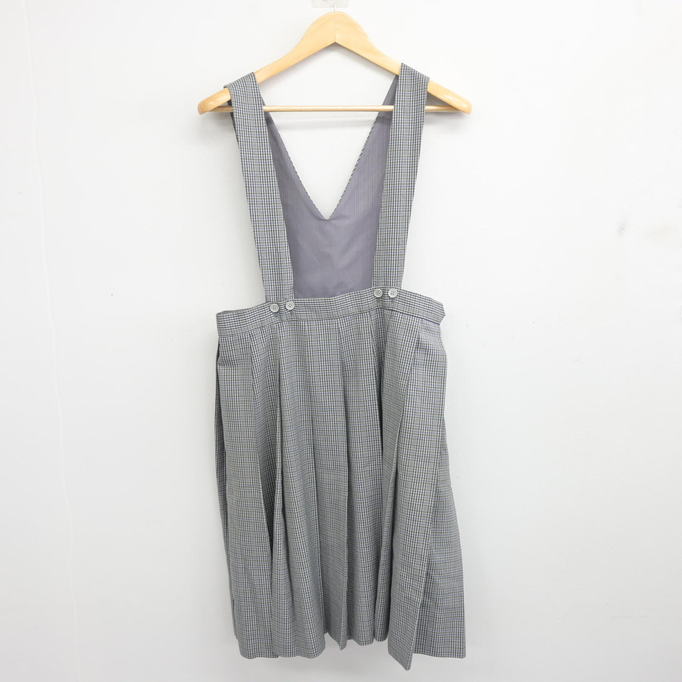 【中古】福岡県 古賀中学校/旧制服 女子制服 2点 (ブラウス・ジャンパースカート) sf096415