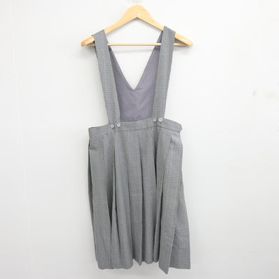 【中古】福岡県 古賀中学校/旧制服 女子制服 2点 (ブラウス・ジャンパースカート) sf096415