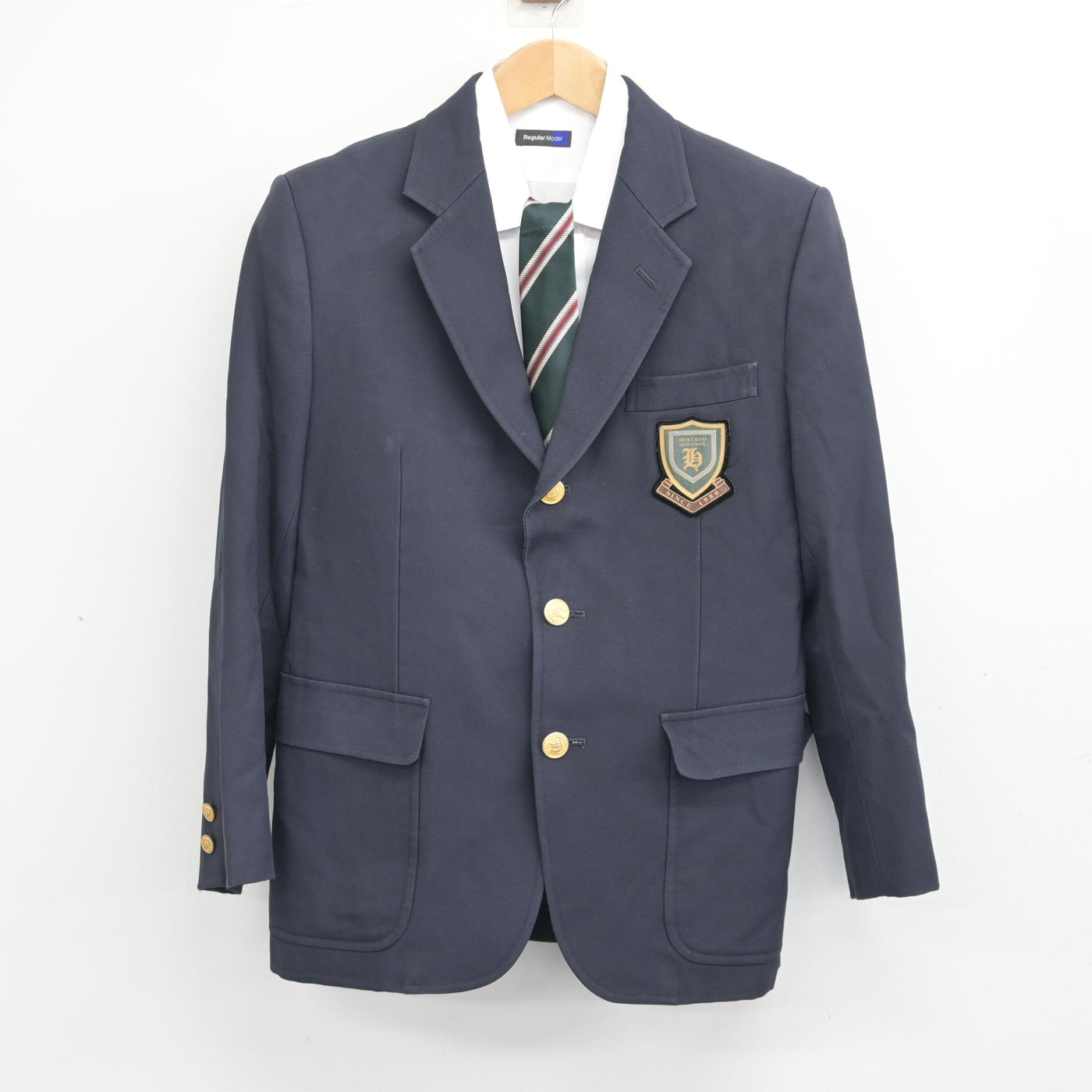 中古】京都府 北稜高等学校 男子制服 3点 (ブレザー・シャツ) sf096451 