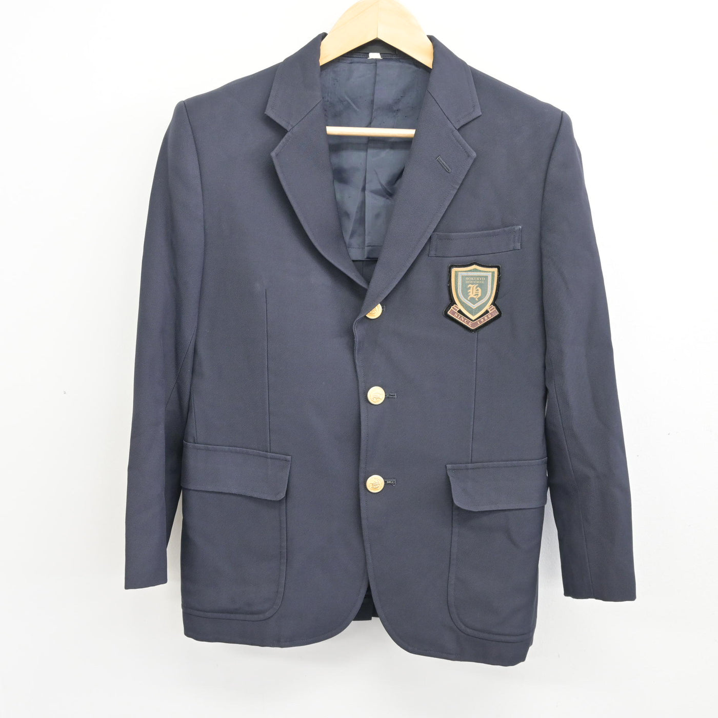 中古】京都府 北稜高等学校 男子制服 3点 (ブレザー・シャツ) sf096451 