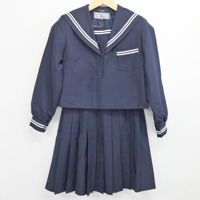 【中古】神奈川県 潮田中学校 女子制服 2点 (セーラー服・スカート) sf096452