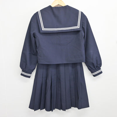 【中古】神奈川県 潮田中学校 女子制服 2点 (セーラー服・スカート) sf096452