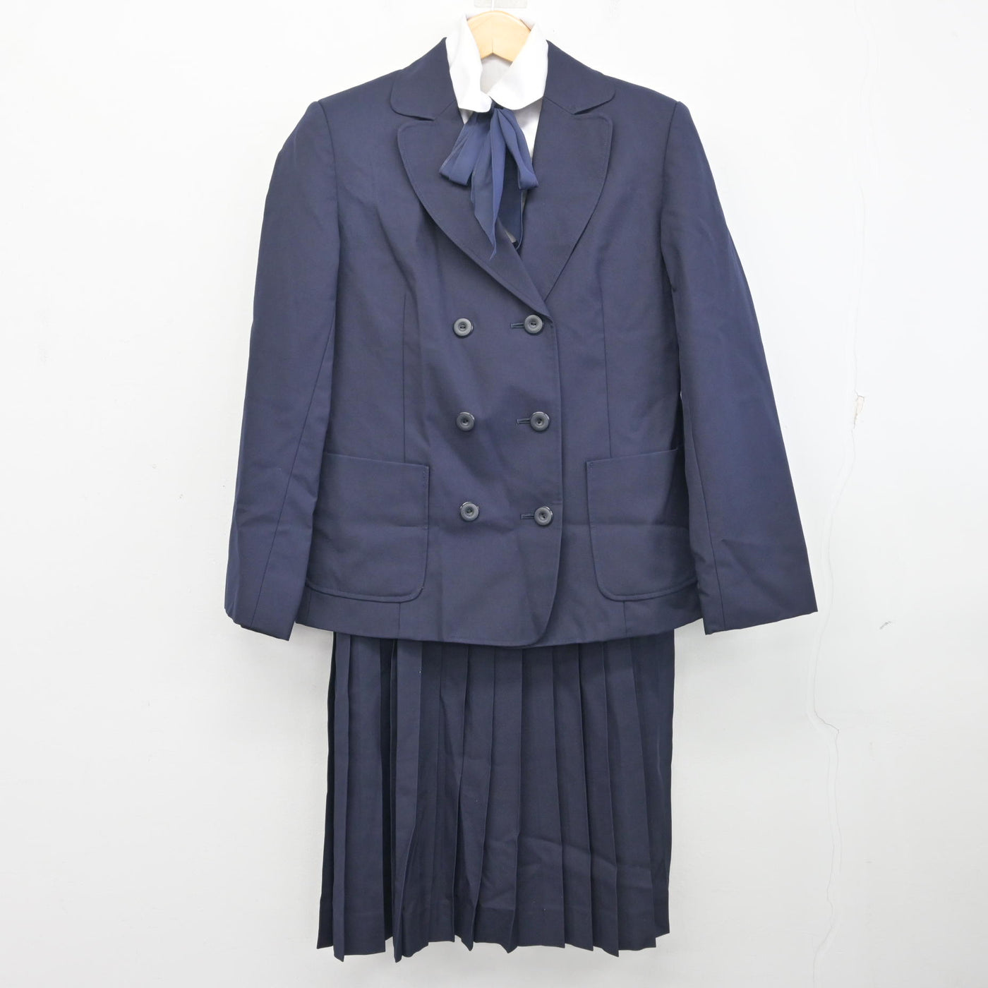 【中古】愛知県 椙山女学園高等学校 女子制服 4点 (ブレザー・シャツ・ジャンパースカート) sf096470