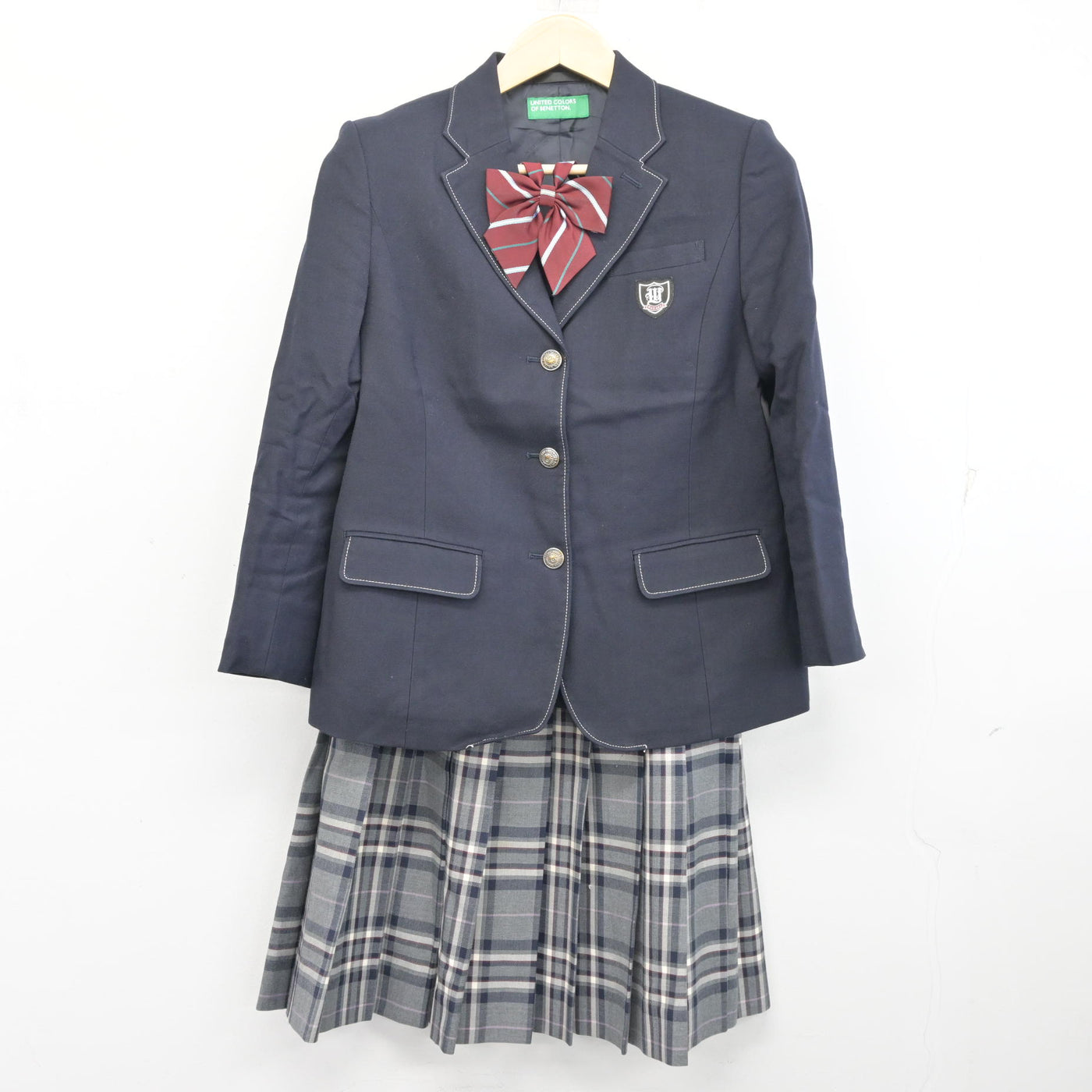 【中古】福岡県 福岡大学附属若葉高等学校/旧制服 女子制服 4点 (ブレザー・スカート) sf096474