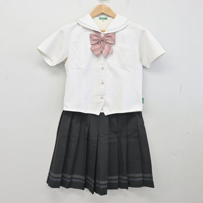 【中古】福岡県 福岡大学附属若葉高等学校/旧制服 女子制服 3点 (セーラー服・スカート) sf096475
