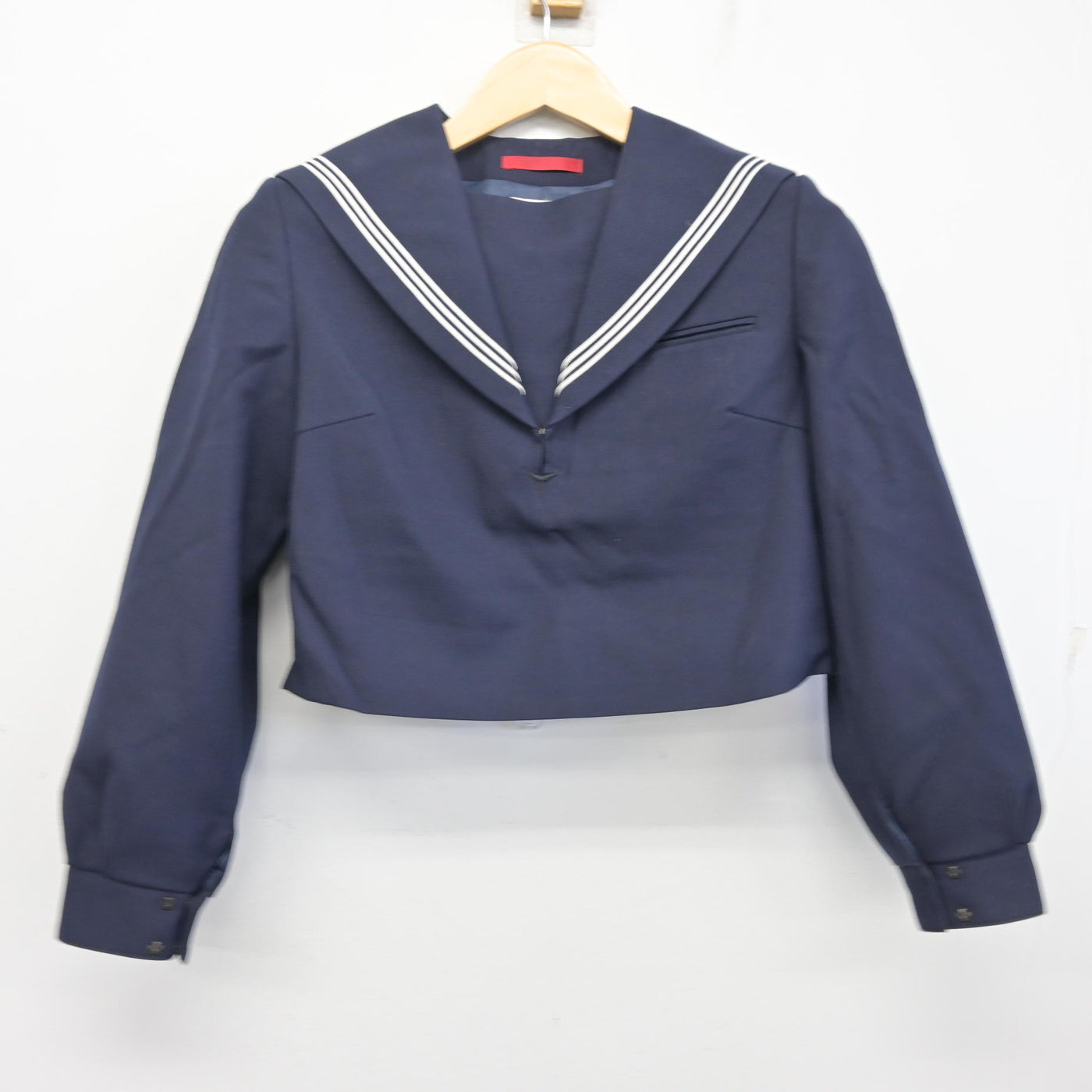 【中古】福岡県 福岡市内中学標準服/旧制服 女子制服 2点 (セーラー服・ジャンパースカート) sf096482