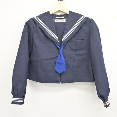 【中古】山口県 厚南中学校 女子制服 3点 (セーラー服・スカート) sf096488