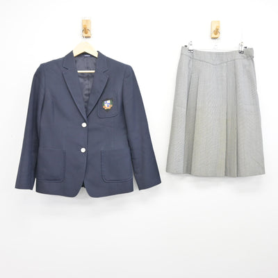 【中古】福岡県 玄界高等学校 女子制服 2点 (ブレザー・スカート) sf096489