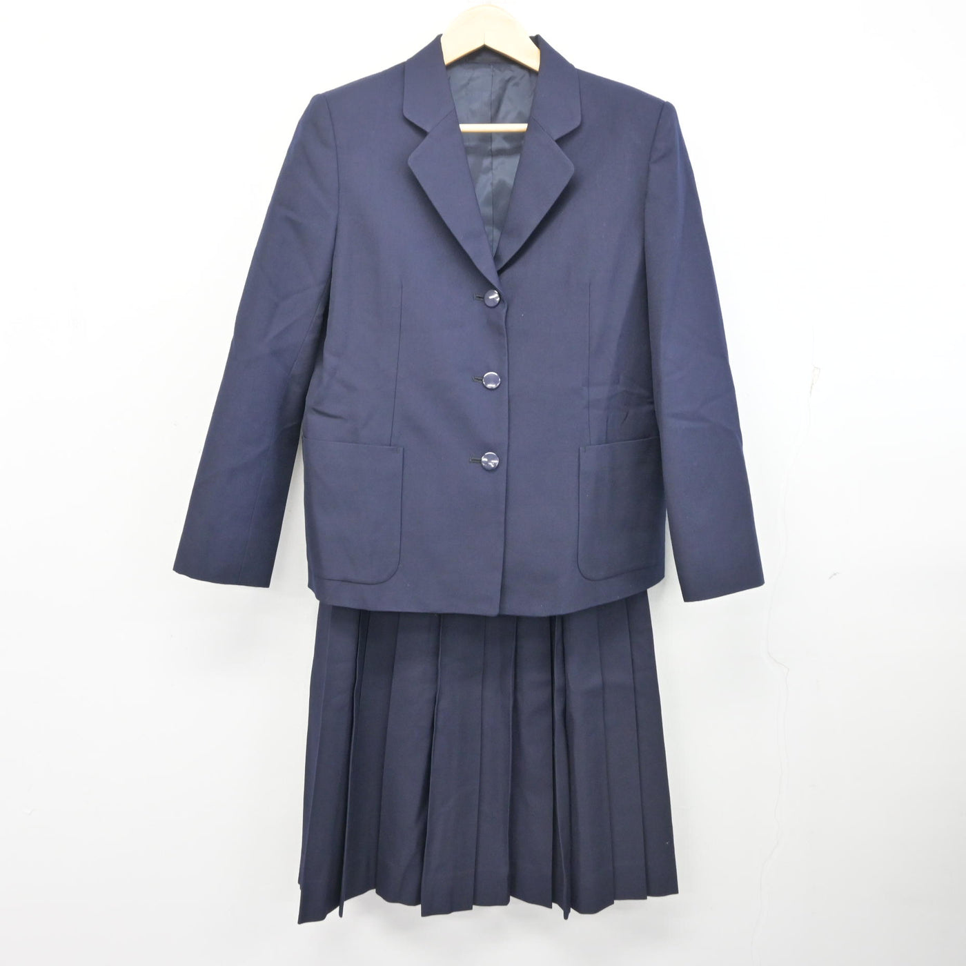 【中古】神奈川県 臨港中学校 女子制服 3点 (ブレザー・ベスト・スカート) sf096491
