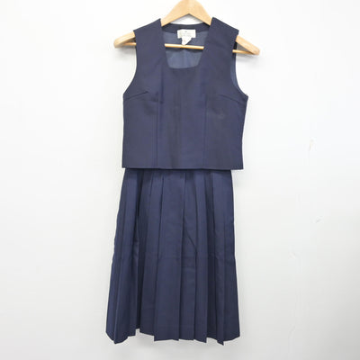 【中古】神奈川県 臨港中学校 女子制服 3点 (ブレザー・ベスト・スカート) sf096492