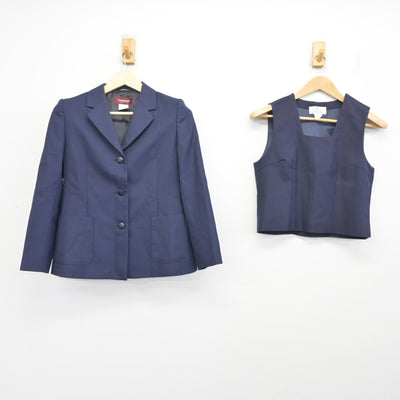 【中古】神奈川県 臨港中学校 女子制服 3点 (ブレザー・ベスト・スカート) sf096492