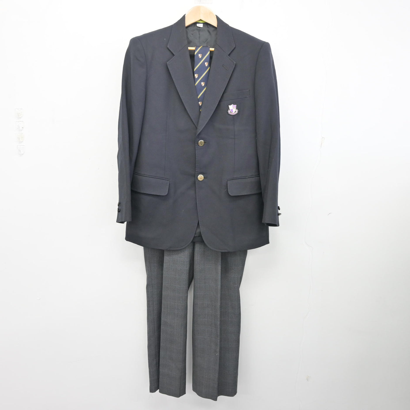 【中古】愛知県 愛知工業大学名電高等学校 男子制服 4点 (ブレザー・ズボン) sf096501